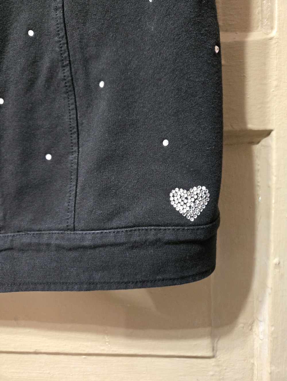 Dream Jeannes By Quacker Factory Black Denim Bedazzled Button Front Vest NWT - Picture 7 of 7